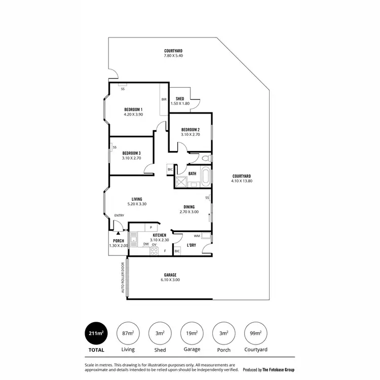 Floorplan of Homely house listing, 3 Quinton Avenue, Tranmere SA 5073
