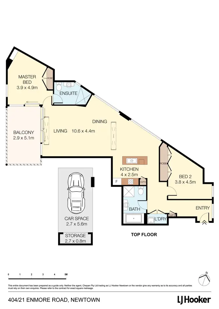 Floorplan of Homely apartment listing, 404/21 Enmore Road, Newtown NSW 2042