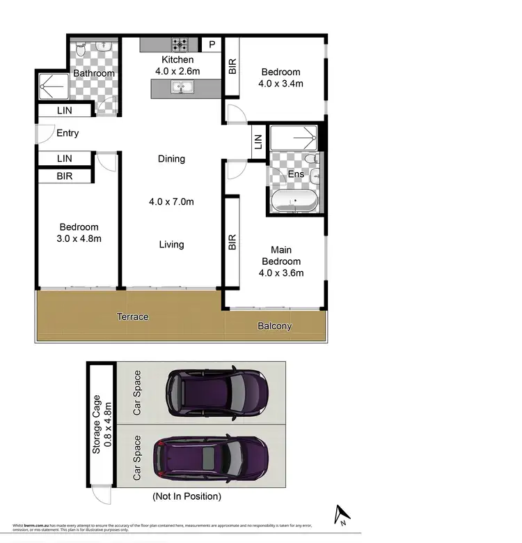 Floorplan of Homely unit listing, 404/390-398 Pacific Hwy, Lane Cove NSW 2066