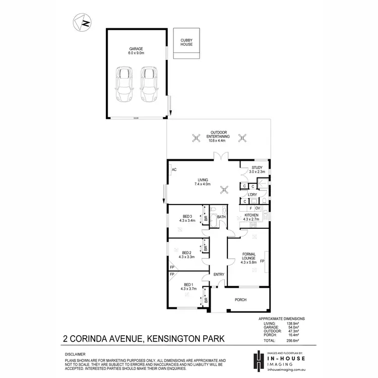 Floorplan of Homely house listing, 2 Corinda Avenue, Kensington Park SA 5068