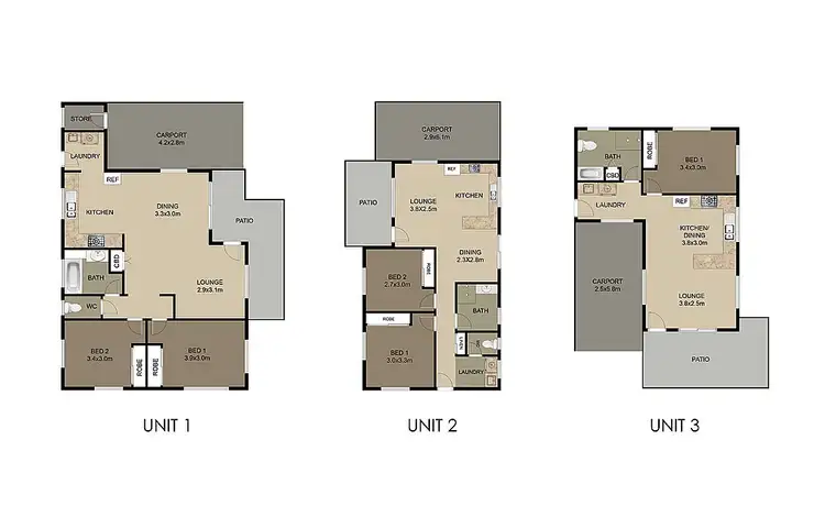 Floorplan of Homely block of units listing, 148 Edington Street, Berserker QLD 4701
