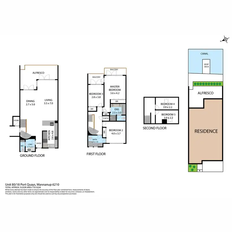 Floorplan of Homely house listing, 80/18 Port Quays, Wannanup WA 6210