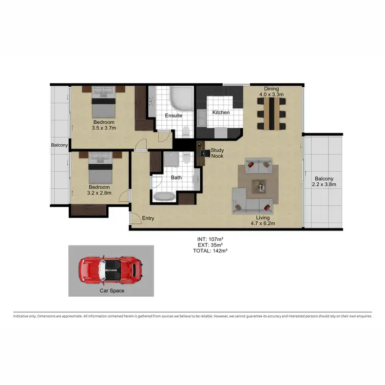 Floorplan of Homely apartment listing, G6/2 Currie Crescent, Griffith ACT 2603