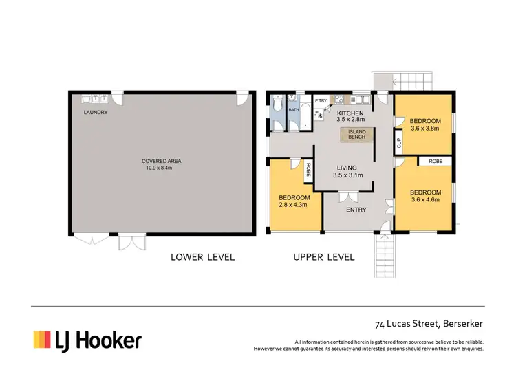 Floorplan of Homely house listing, 74 Lucas Street, Berserker QLD 4701