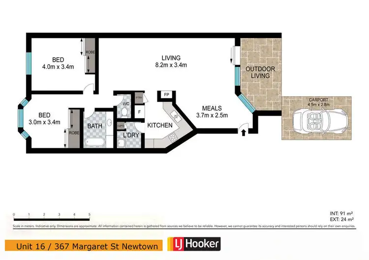 Floorplan of Homely unit listing, 16./367 Margaret Street, Toowoomba City QLD 4350