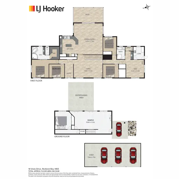 Floorplan of Homely house listing, 14 Viola Drive, Redland Bay QLD 4165