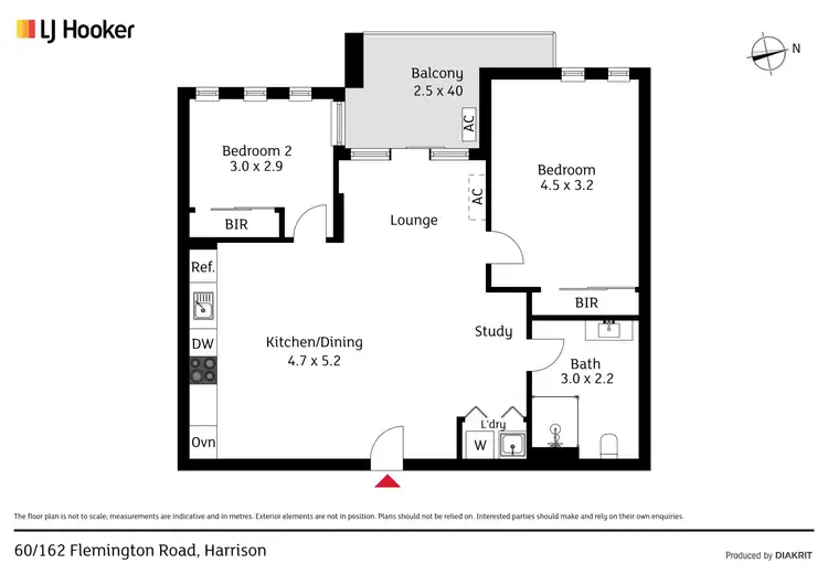 Floorplan of Homely apartment listing, 60/162 Flemington Road, Harrison ACT 2914