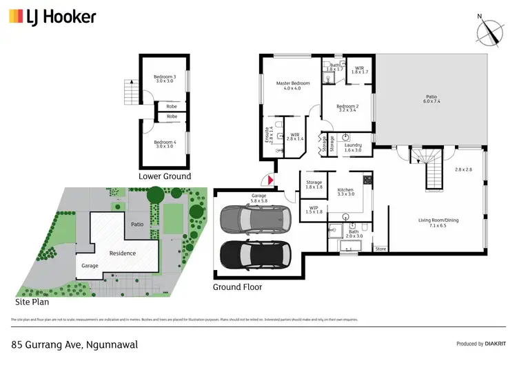 Floorplan of Homely house listing, 85 Gurrang Avenue, Ngunnawal ACT 2913