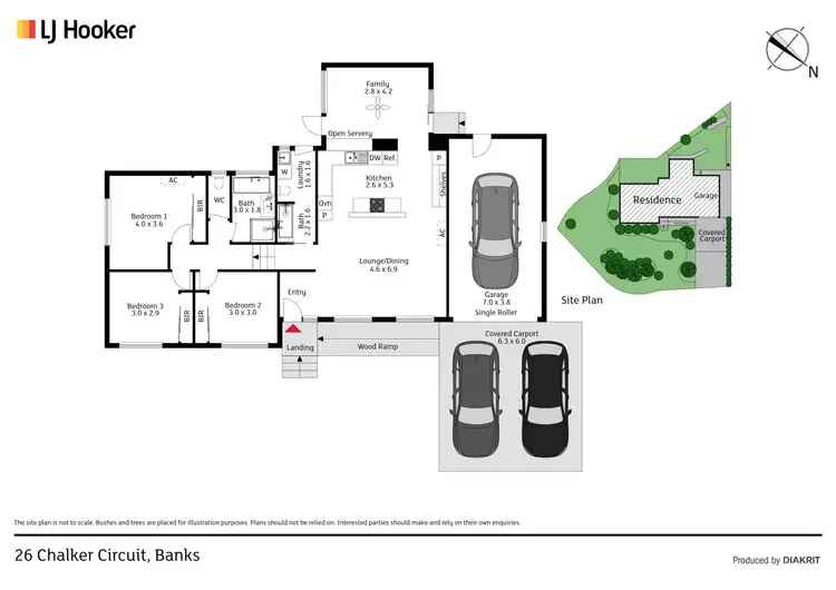 Floorplan of Homely house listing, 26 Chalker Circuit, Banks ACT 2906