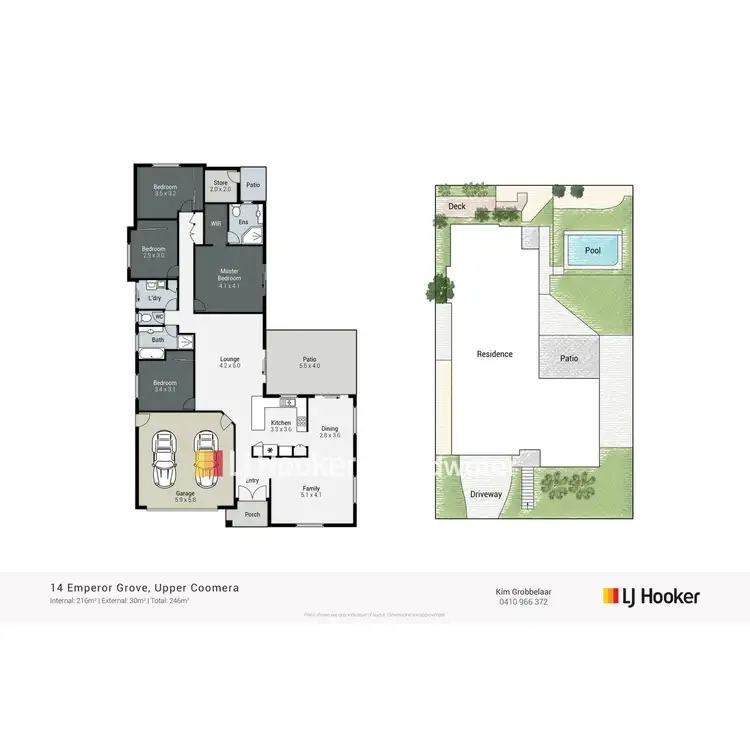 Floorplan of Homely house listing, 14 Emperor Grove, Upper Coomera QLD 4209