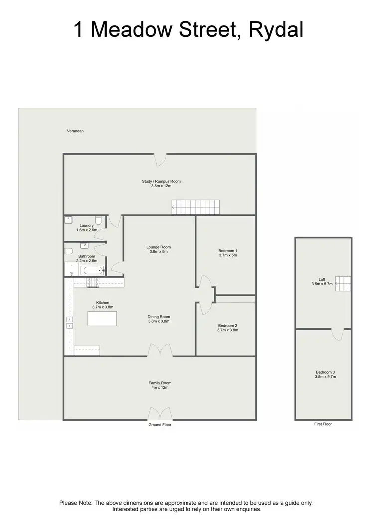 Floorplan of Homely house listing, 1 Meadow Street, Rydal NSW 2790