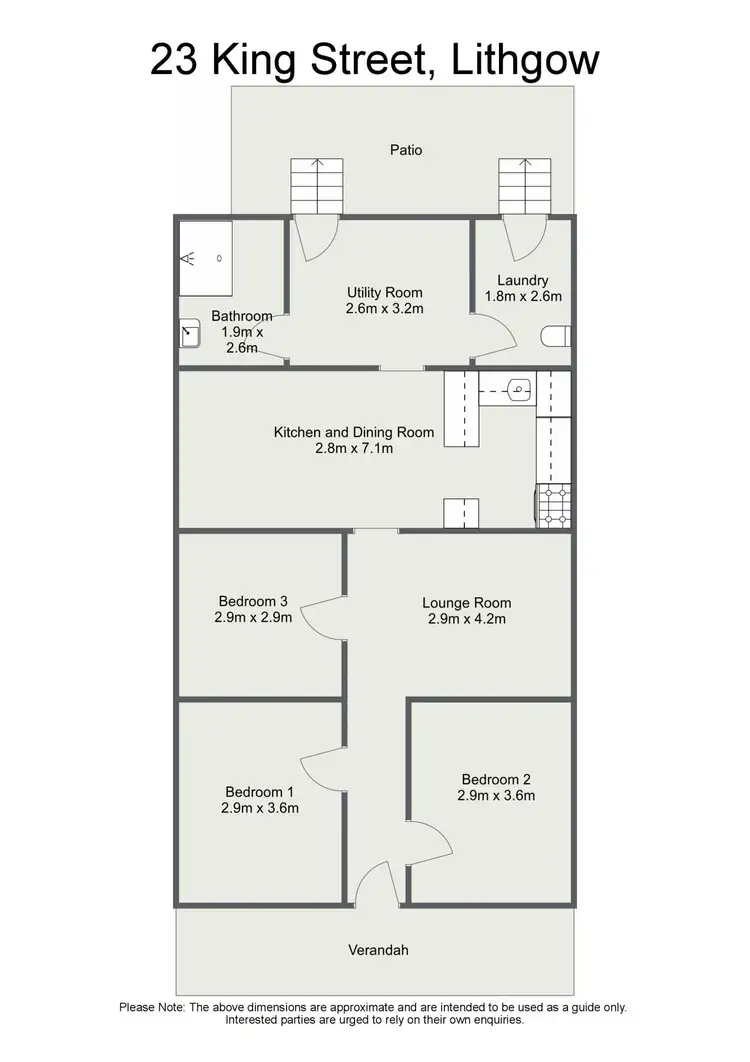 Floorplan of Homely house listing, 23 King Street, Lithgow NSW 2790