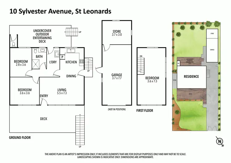 Floorplan of Homely house listing, 10 Sylvester Avenue, St Leonards VIC 3223