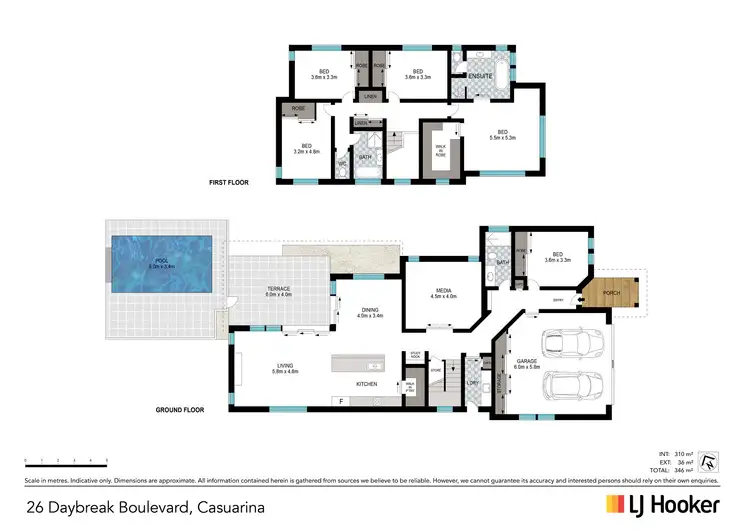 Floorplan of Homely house listing, 26 Daybreak Boulevard, Casuarina NSW 2487