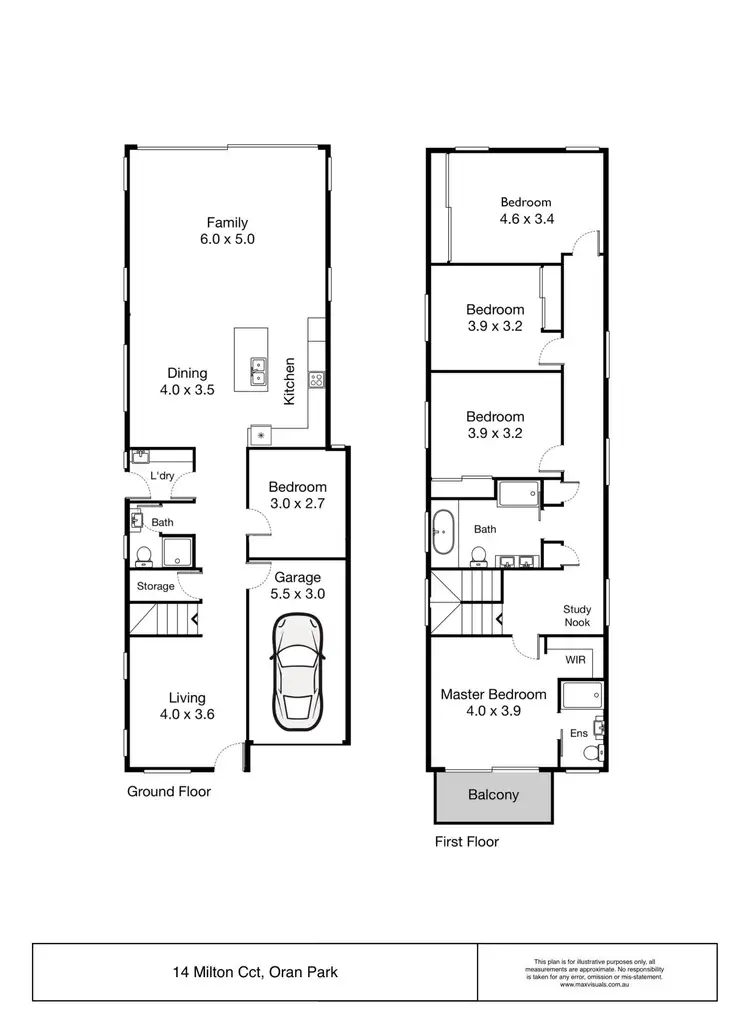 Floorplan of Homely house listing, 18B Milton Circuit, Oran Park NSW 2570
