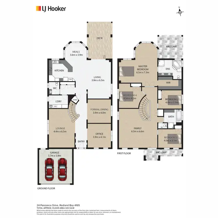 Floorplan of Homely house listing, 24 Penzance Drive, Redland Bay QLD 4165