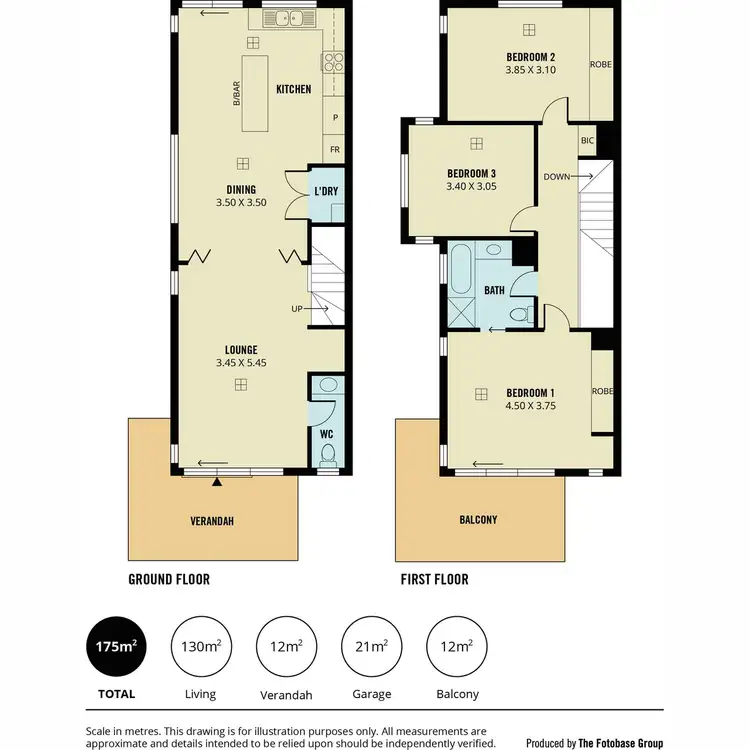 Floorplan of Homely townhouse listing, 10/21 Peppercorn Circuit, Mawson Lakes SA 5095