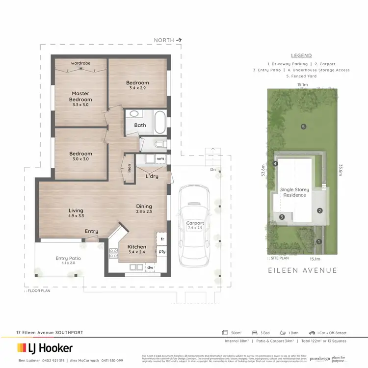 Floorplan of Homely house listing, 17 Eileen Avenue, Southport QLD 4215