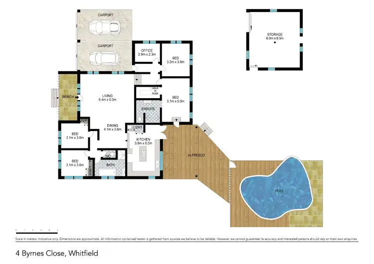 Floorplan of Homely house listing, 4 Byrnes Close, Whitfield QLD 4870