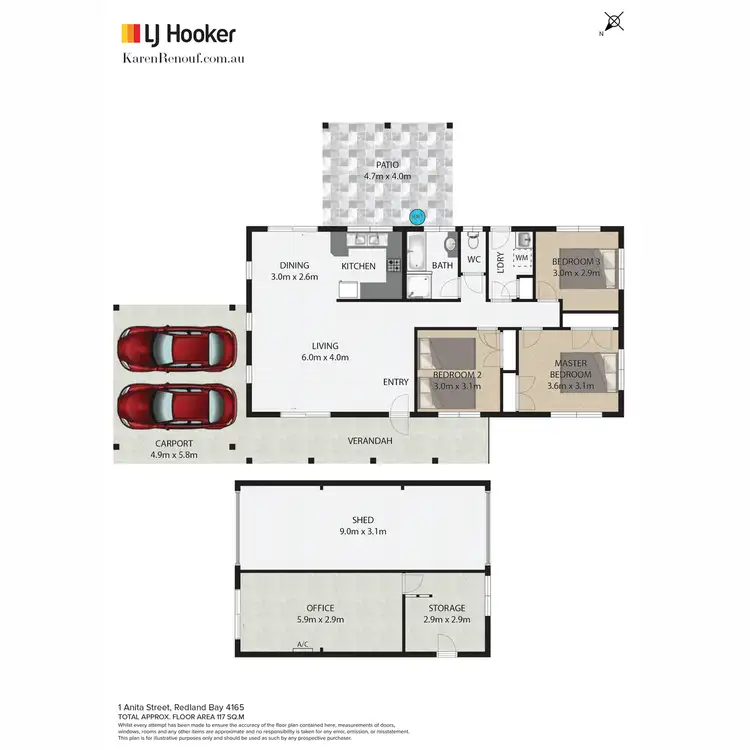 Floorplan of Homely house listing, 1 Anita Street, Redland Bay QLD 4165