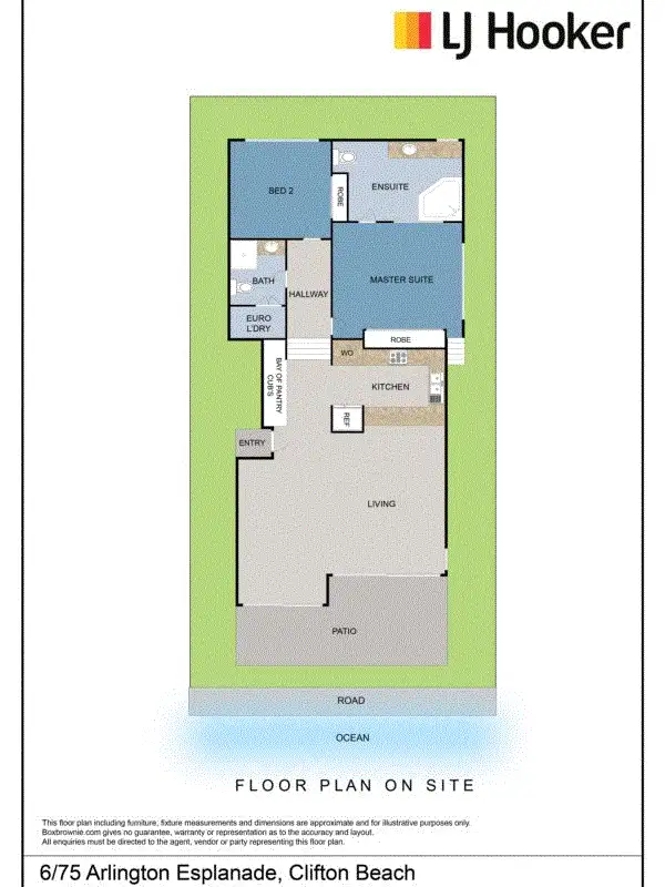 Floorplan of Homely apartment listing, 6/75 Arlington Esplanade, Clifton Beach QLD 4879