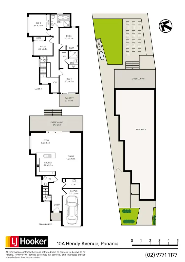Floorplan of Homely semi-detached listing, 10A Hendy Avenue, Panania NSW 2213