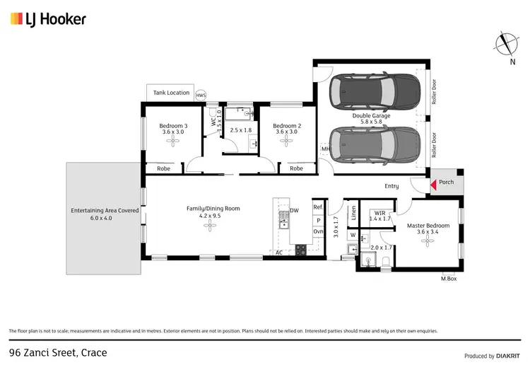 Floorplan of Homely house listing, 96 Zanci Street, Crace ACT 2911