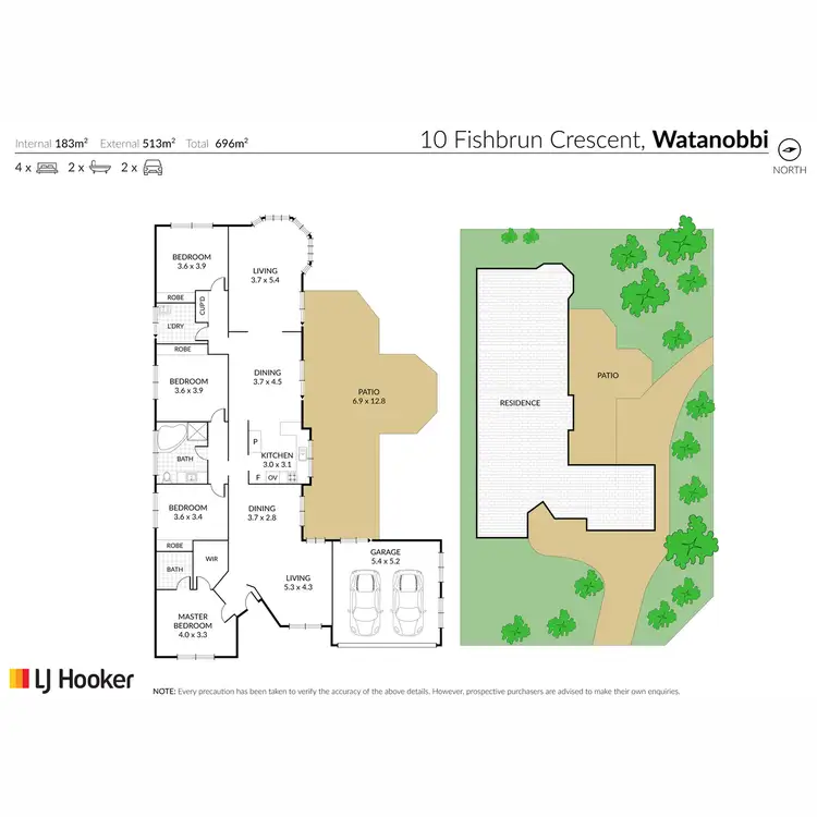 Floorplan of Homely house listing, 10 Fishburn Crescent, Watanobbi NSW 2259