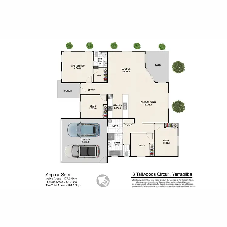 Floorplan of Homely house listing, 3 Tallwoods Circuit, Yarrabilba QLD 4207