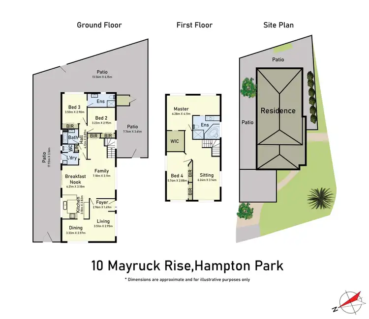 Floorplan of Homely house listing, 10 Mayruck Rise, Hampton Park VIC 3976