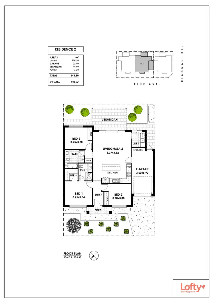 Floorplan of Homely house listing, 2C Pine Avenue, Warradale SA 5046