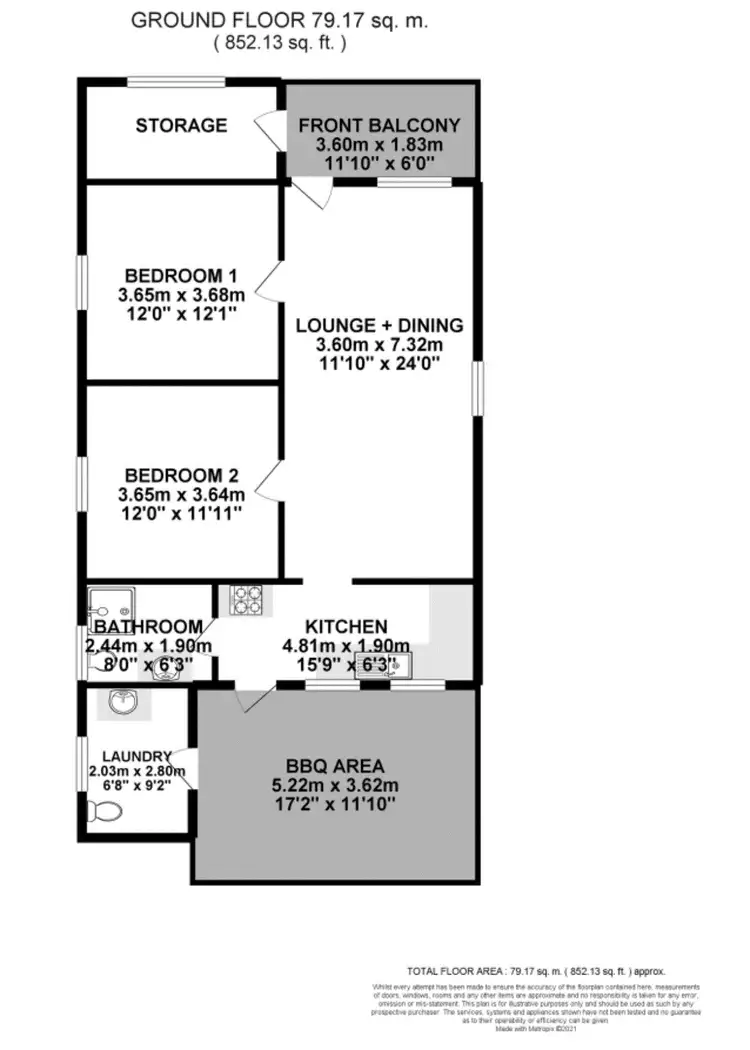 Floorplan of Homely house listing, 83 Catherine Street, Cessnock NSW 2325