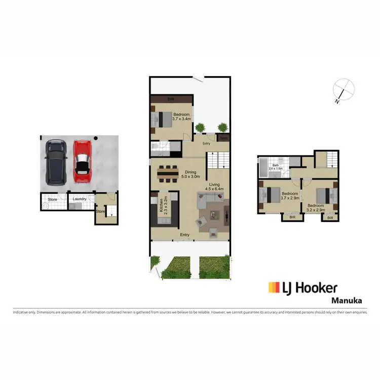 Floorplan of Homely townhouse listing, 4/36 Gosse Street, Kingston ACT 2604