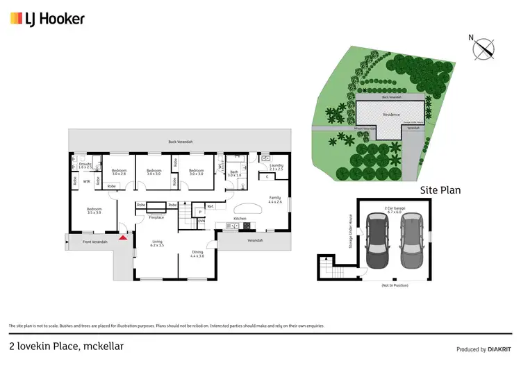 Floorplan of Homely house listing, 2 Lovekin Place, Mckellar ACT 2617