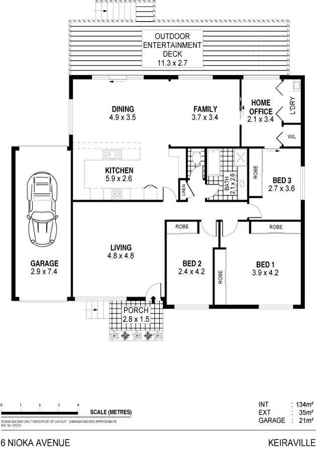 Floorplan of Homely house listing, 6 Nioka Ave, Keiraville NSW 2500