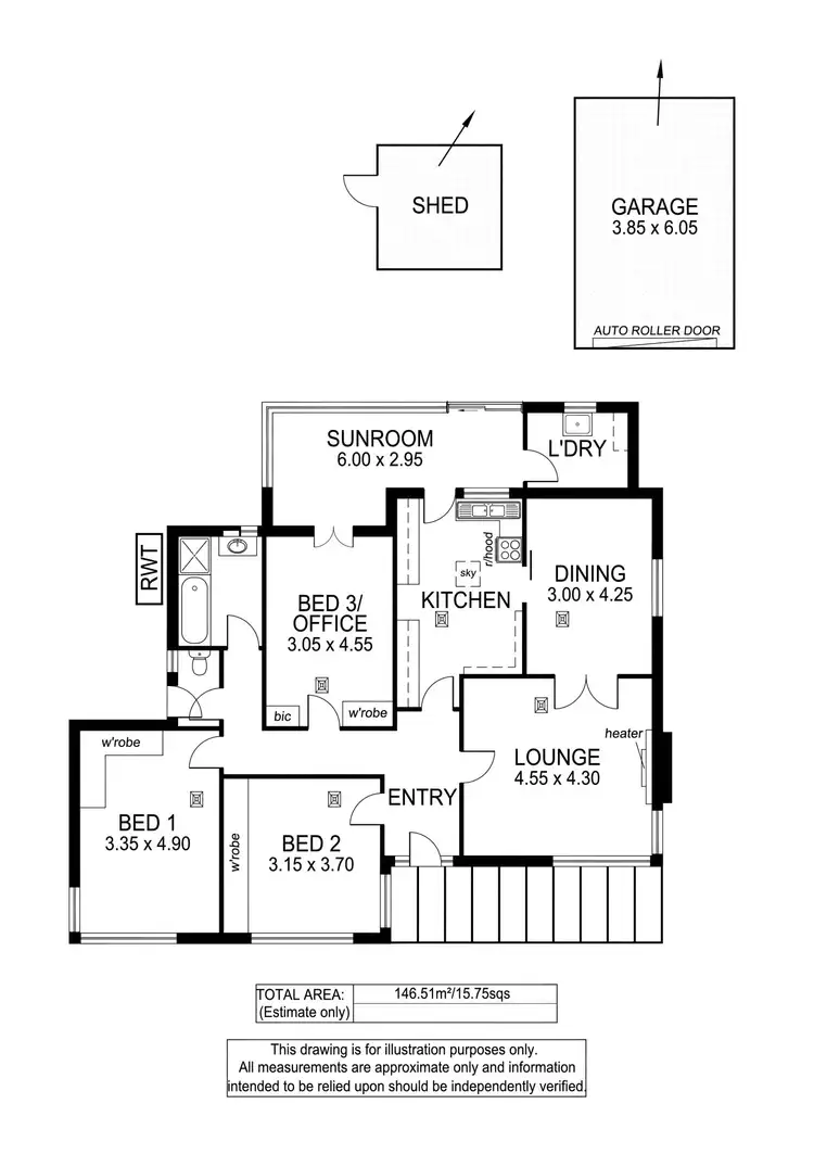 Floorplan of Homely house listing, 14 Harrow Road, Somerton Park SA 5044