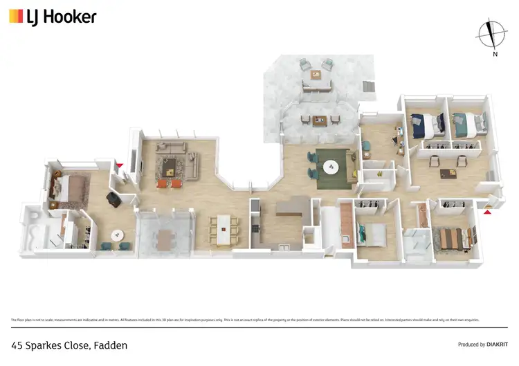 Floorplan of Homely house listing, 45 Sparkes Close, Fadden ACT 2904