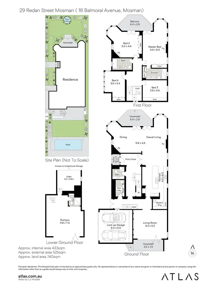 Floorplan of Homely house listing, 18 Balmoral Avenue, Mosman NSW 2088