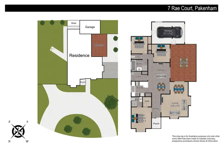 Floorplan of Homely house listing, 7 Rae Court, Pakenham VIC 3810