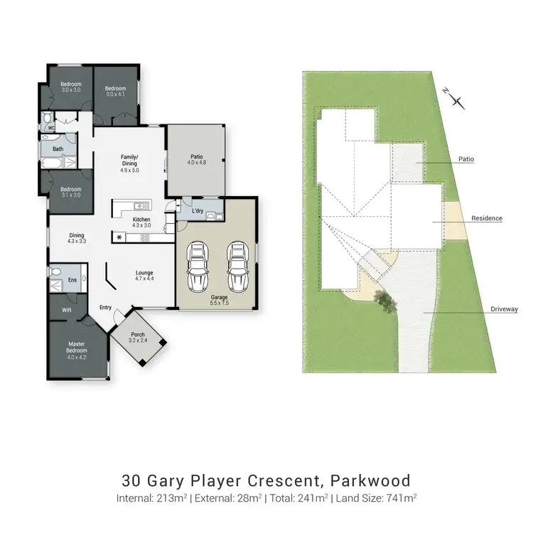 Floorplan of Homely house listing, 30 Gary Player Crescent, Parkwood QLD 4214