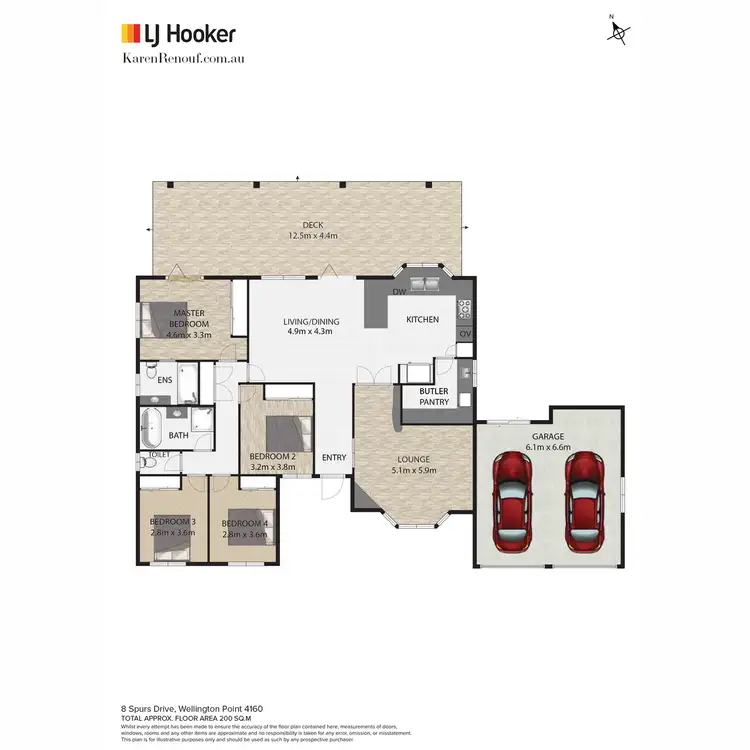 Floorplan of Homely house listing, 8 Spurs Drive, Wellington Point QLD 4160