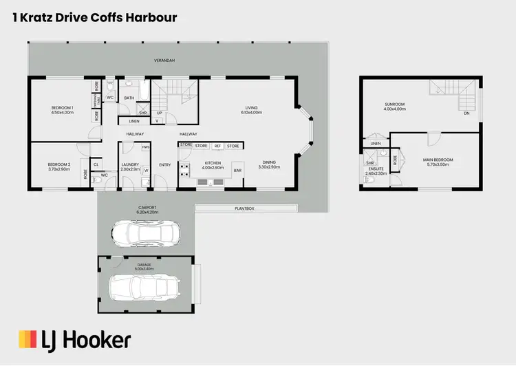 Floorplan of Homely house listing, 1 Kratz Drive, Coffs Harbour NSW 2450