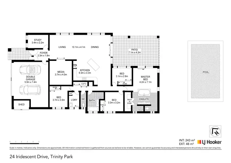 Floorplan of Homely house listing, 24 Iridescent Drive, Trinity Park QLD 4879