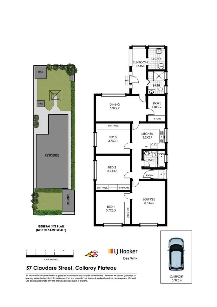 Floorplan of Homely house listing, 57 Claudare Street, Collaroy Plateau NSW 2097