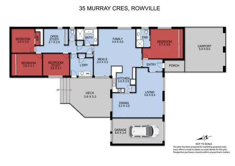 Floorplan of Homely house listing, 35 Murray Crescent, Rowville VIC 3178