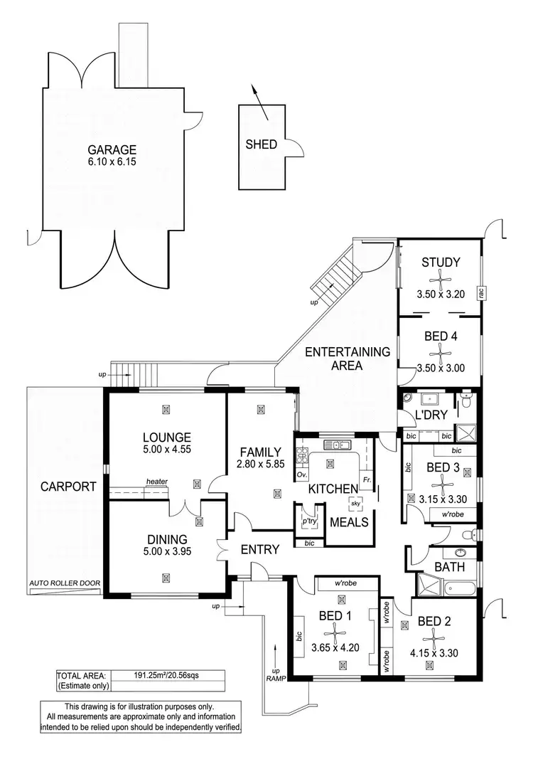 Floorplan of Homely house listing, 12 Keen Avenue, Seaview Downs SA 5049