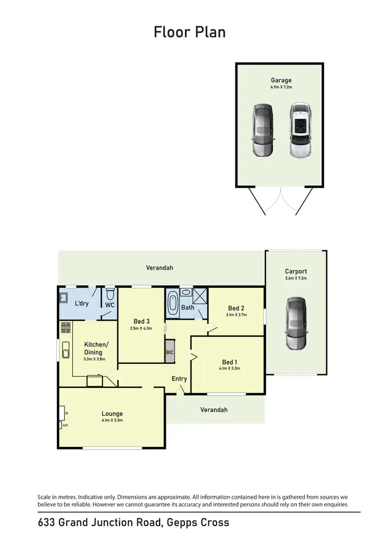 Floorplan of Homely house listing, 633 Grand Junction Road, Gepps Cross SA 5094
