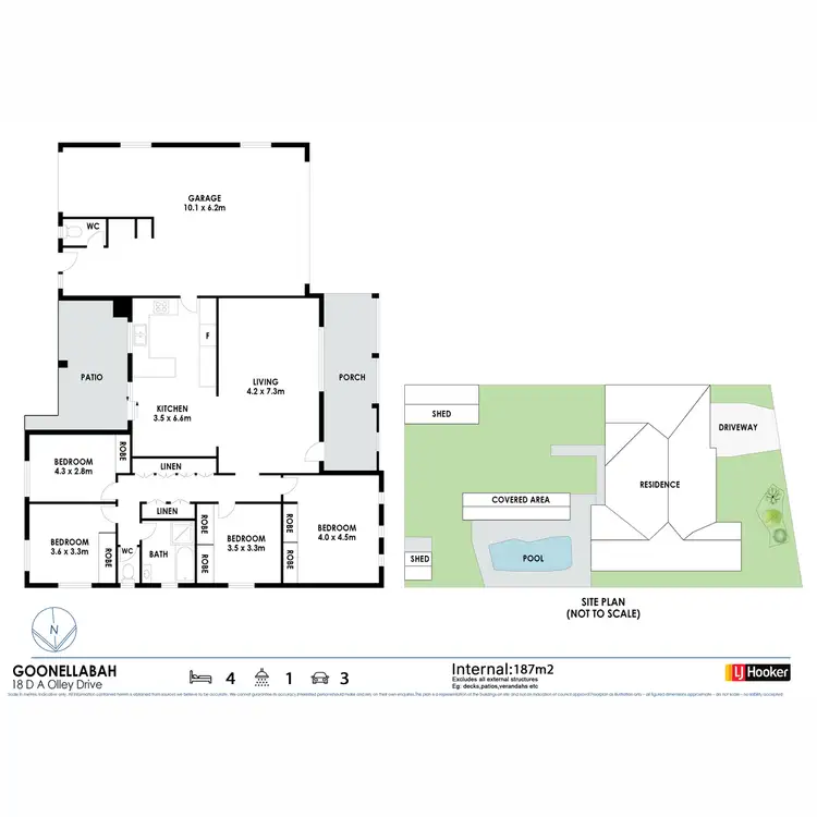 Floorplan of Homely house listing, 18 D A Olley Drive, Goonellabah NSW 2480