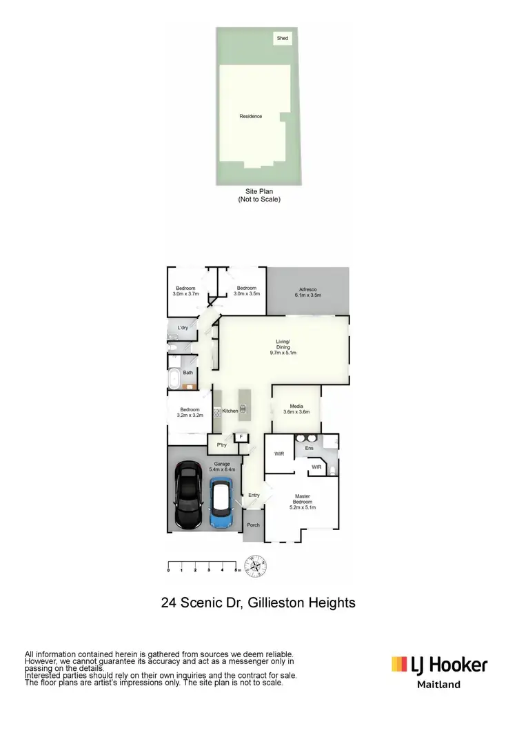Floorplan of Homely house listing, 24 Scenic Drive, Gillieston Heights NSW 2321