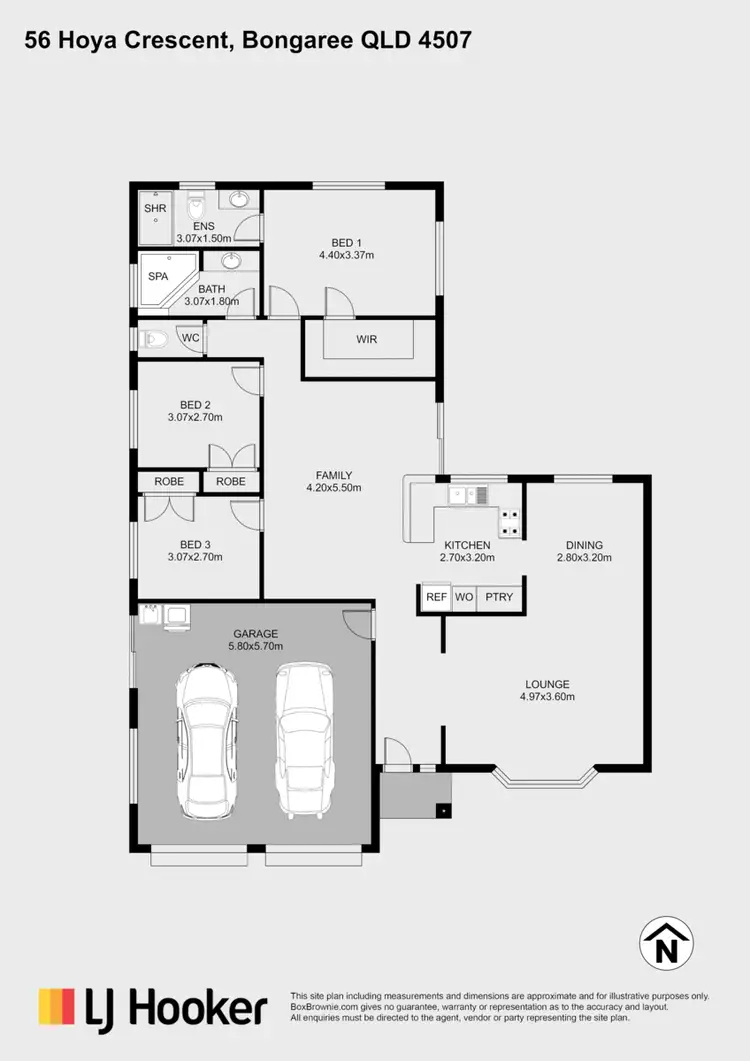 Floorplan of Homely house listing, 56 Hoya Crescent, Bongaree QLD 4507